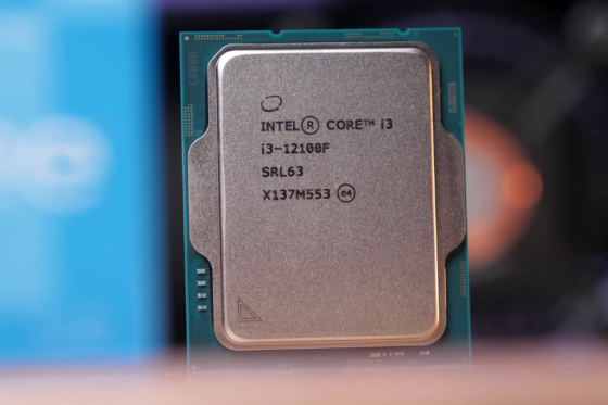 Processador Intel Core i3-12100F em destaque