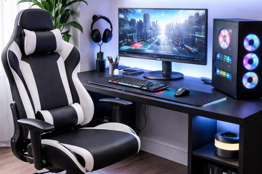 Como montar um setup gamer ergon&ocirc;mico e prevenir les&otilde;es